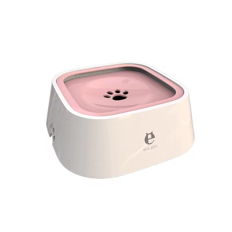 Dog Drinking Water Bowl Floating Non - Wetting Mouth Cat Bowl without Spill Drinking Water Dispenser Plastic Anti - Over Dog Bowl - Avero
