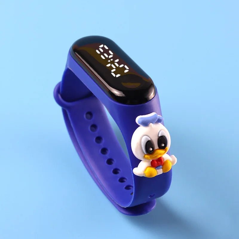 Fashion Mickey Children Watches For Girls Electronic Bracelet Sports Touch LED Spiderman Doll Kids Watch Women Waterproof Clock - Avero