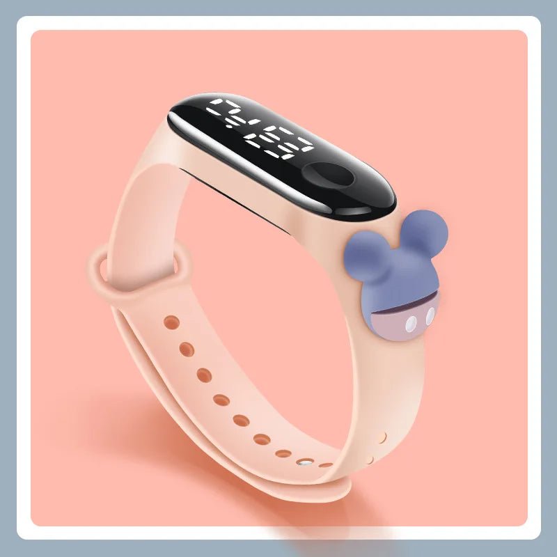 Fashion Mickey Children Watches For Girls Electronic Bracelet Sports Touch LED Spiderman Doll Kids Watch Women Waterproof Clock - Avero