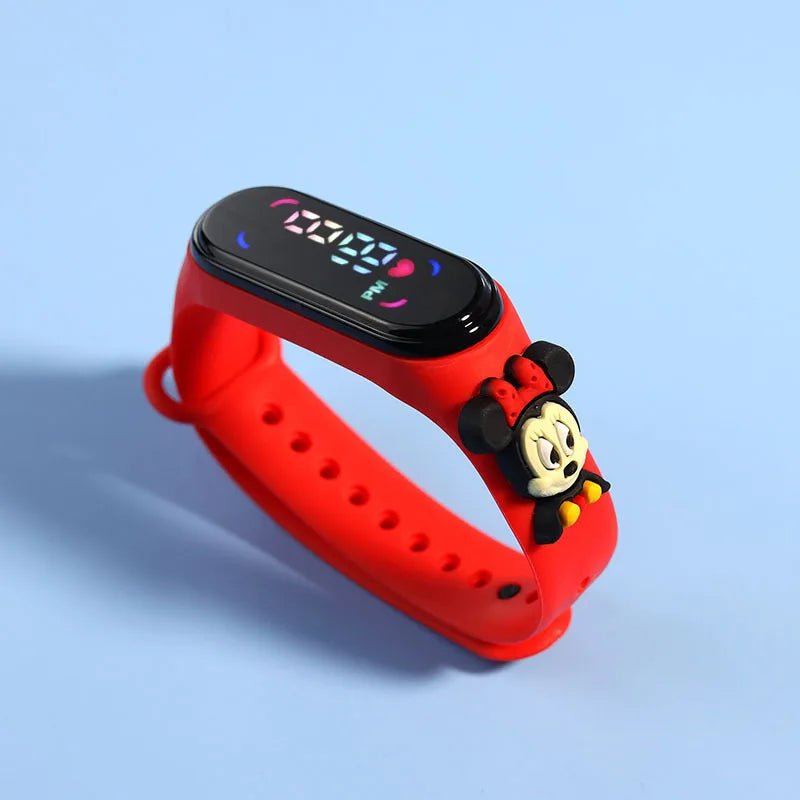 Fashion Mickey Children Watches For Girls Electronic Bracelet Sports Touch LED Spiderman Doll Kids Watch Women Waterproof Clock - Avero