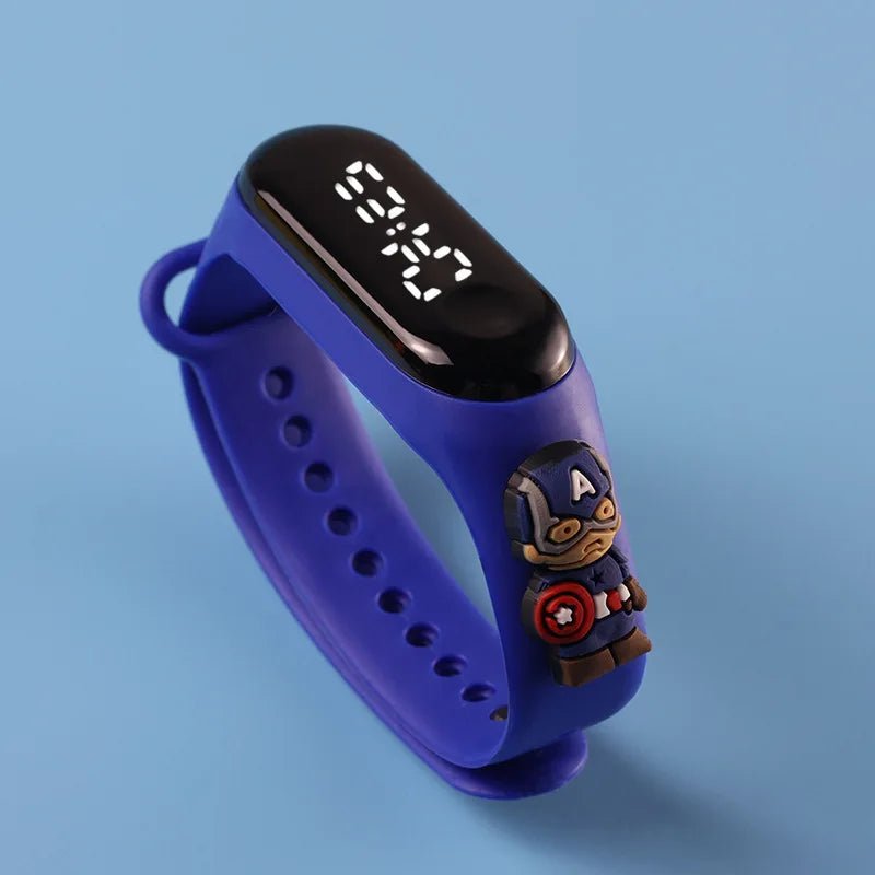 Fashion Mickey Children Watches For Girls Electronic Bracelet Sports Touch LED Spiderman Doll Kids Watch Women Waterproof Clock - Avero