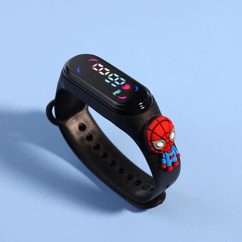 Fashion Mickey Children Watches For Girls Electronic Bracelet Sports Touch LED Spiderman Doll Kids Watch Women Waterproof Clock - Avero