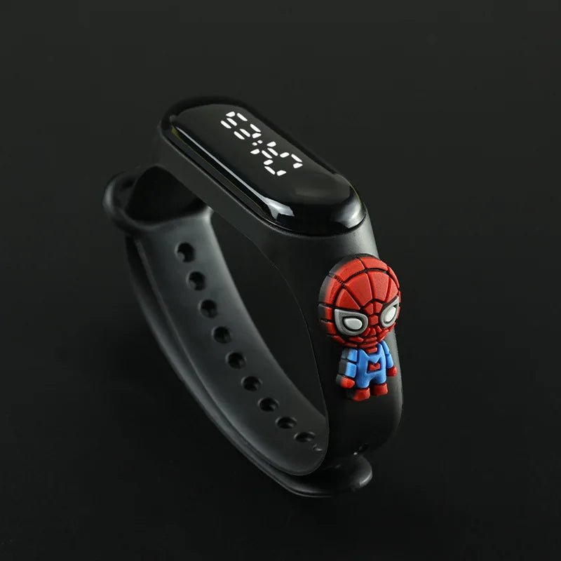 Fashion Mickey Children Watches For Girls Electronic Bracelet Sports Touch LED Spiderman Doll Kids Watch Women Waterproof Clock - Avero