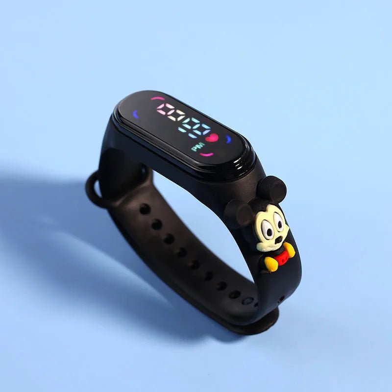 Fashion Mickey Children Watches For Girls Electronic Bracelet Sports Touch LED Spiderman Doll Kids Watch Women Waterproof Clock - Avero