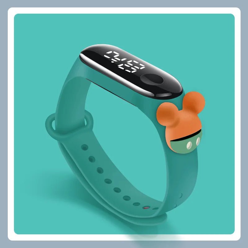 Fashion Mickey Children Watches For Girls Electronic Bracelet Sports Touch LED Spiderman Doll Kids Watch Women Waterproof Clock - Avero