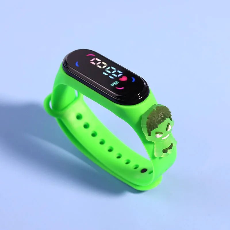 Fashion Mickey Children Watches For Girls Electronic Bracelet Sports Touch LED Spiderman Doll Kids Watch Women Waterproof Clock - Avero