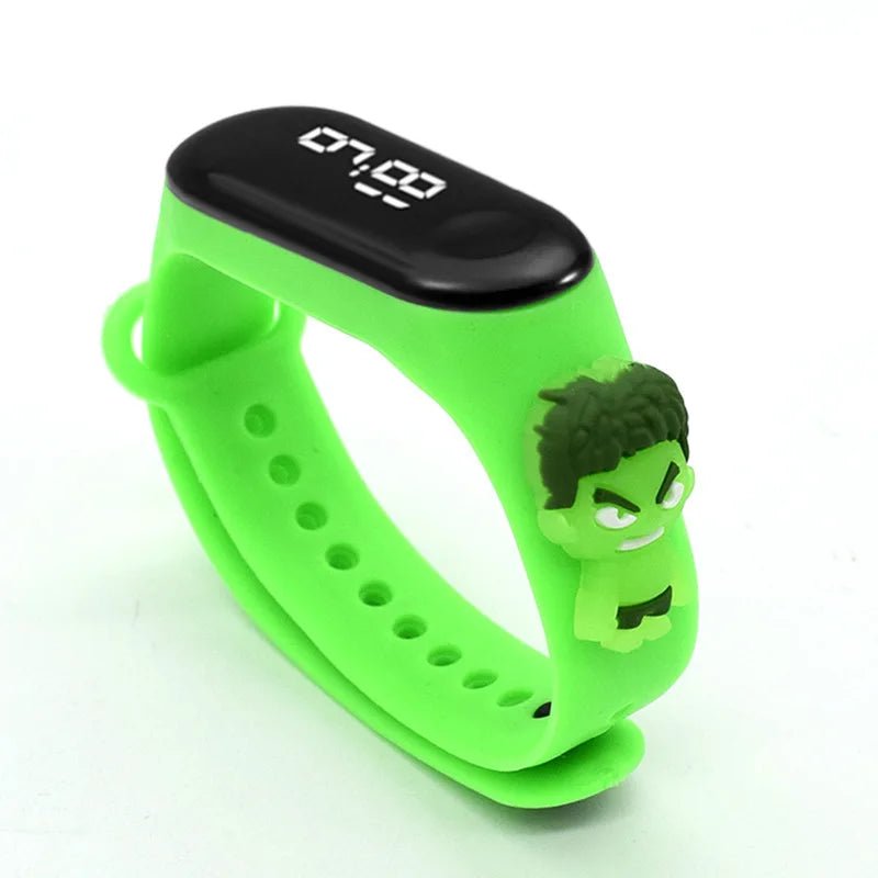 Fashion Mickey Children Watches For Girls Electronic Bracelet Sports Touch LED Spiderman Doll Kids Watch Women Waterproof Clock - Avero