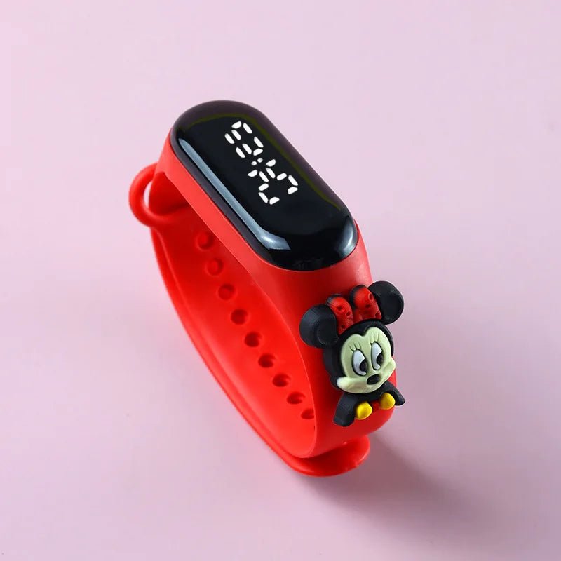 Fashion Mickey Children Watches For Girls Electronic Bracelet Sports Touch LED Spiderman Doll Kids Watch Women Waterproof Clock - Avero