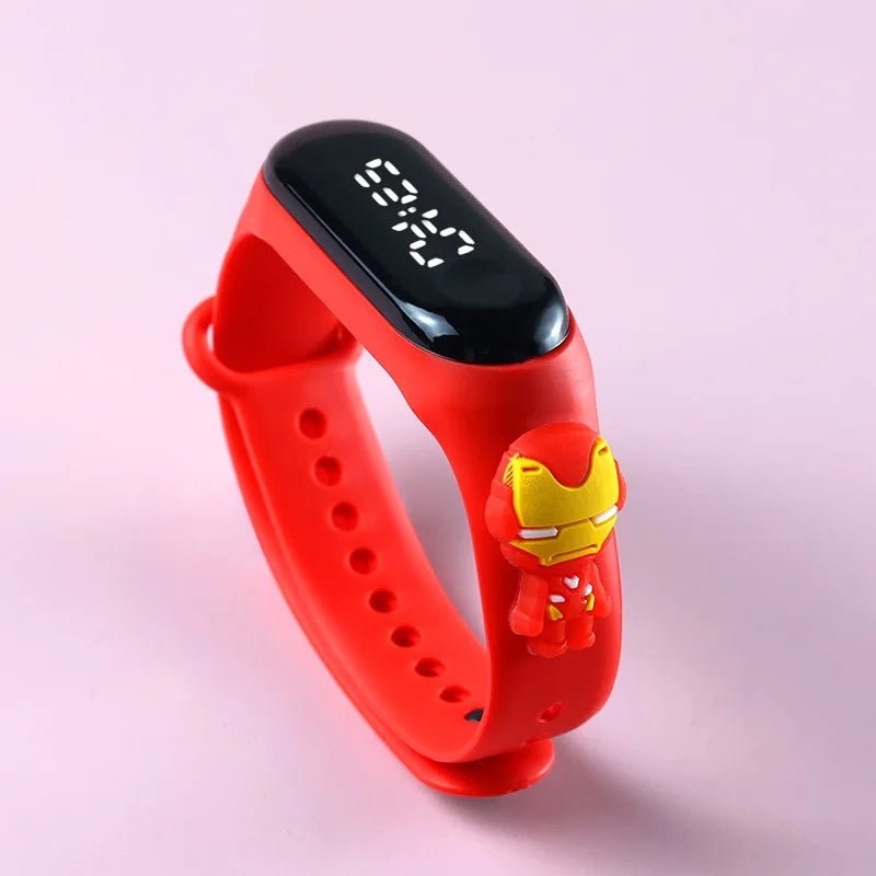 Fashion Mickey Children Watches For Girls Electronic Bracelet Sports Touch LED Spiderman Doll Kids Watch Women Waterproof Clock - Avero