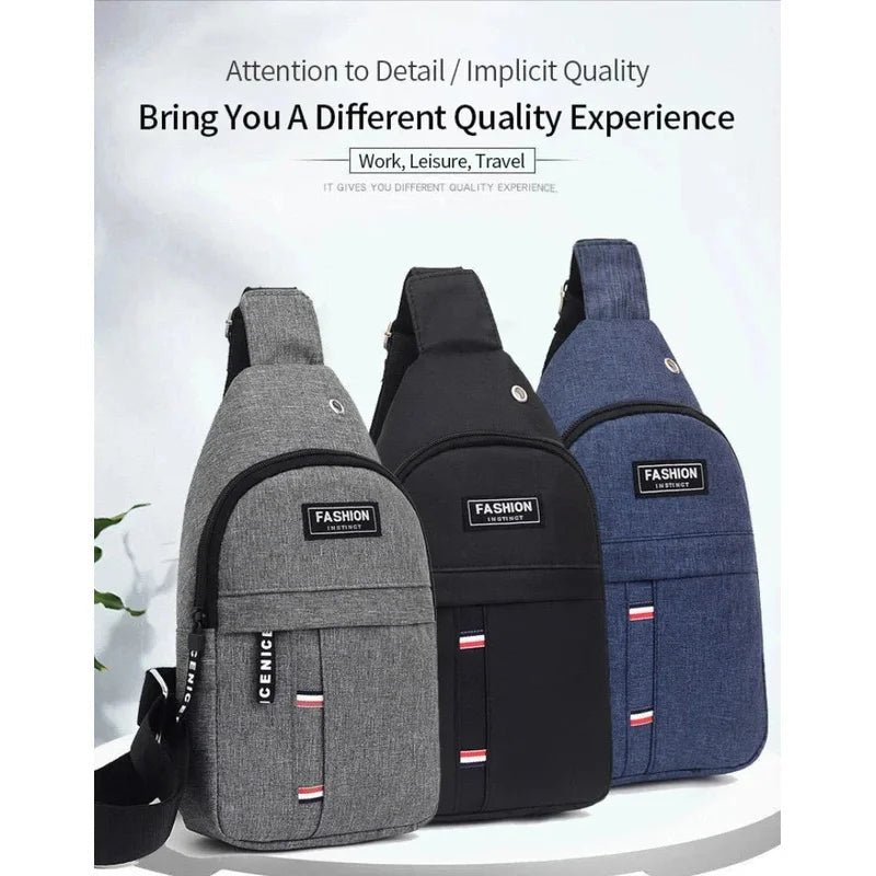 Fashionable and Trendy Lightweight Single Minimalist Shoulder Crossbody Bag for Men with Large Capacity for Leisure and Sports - Avero