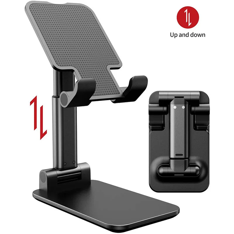 Foldable ABS Desktop Mobile Phone Stand For iPad iPhone 16 15 Smartphone Support Tablet Desk Cell Phone Portable Holder Bracket - Avero