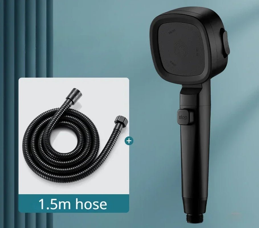 High Pressure Shower Head Water Saving 3 Modes Shower Heads Adjustable One - Key Stop Water Massage Sprayer Bathroom Accessories - Avero