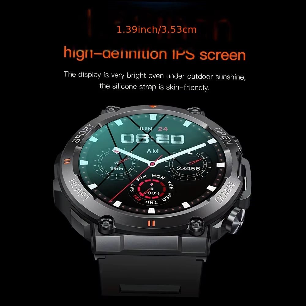 K56Pro Smart Watch for Men Heart Rate Blood Bluetooth Sport 400Mah Long Standby 1.39 Inch 360*360 HD Screen Outdoors Smartwatch - Avero