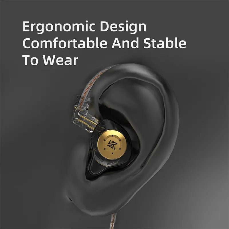 KZ EDX PRO Dynamic Earphones HIFI Bass Earbuds In Ear Monitor Sport Noise Cancelling Headset - Avero