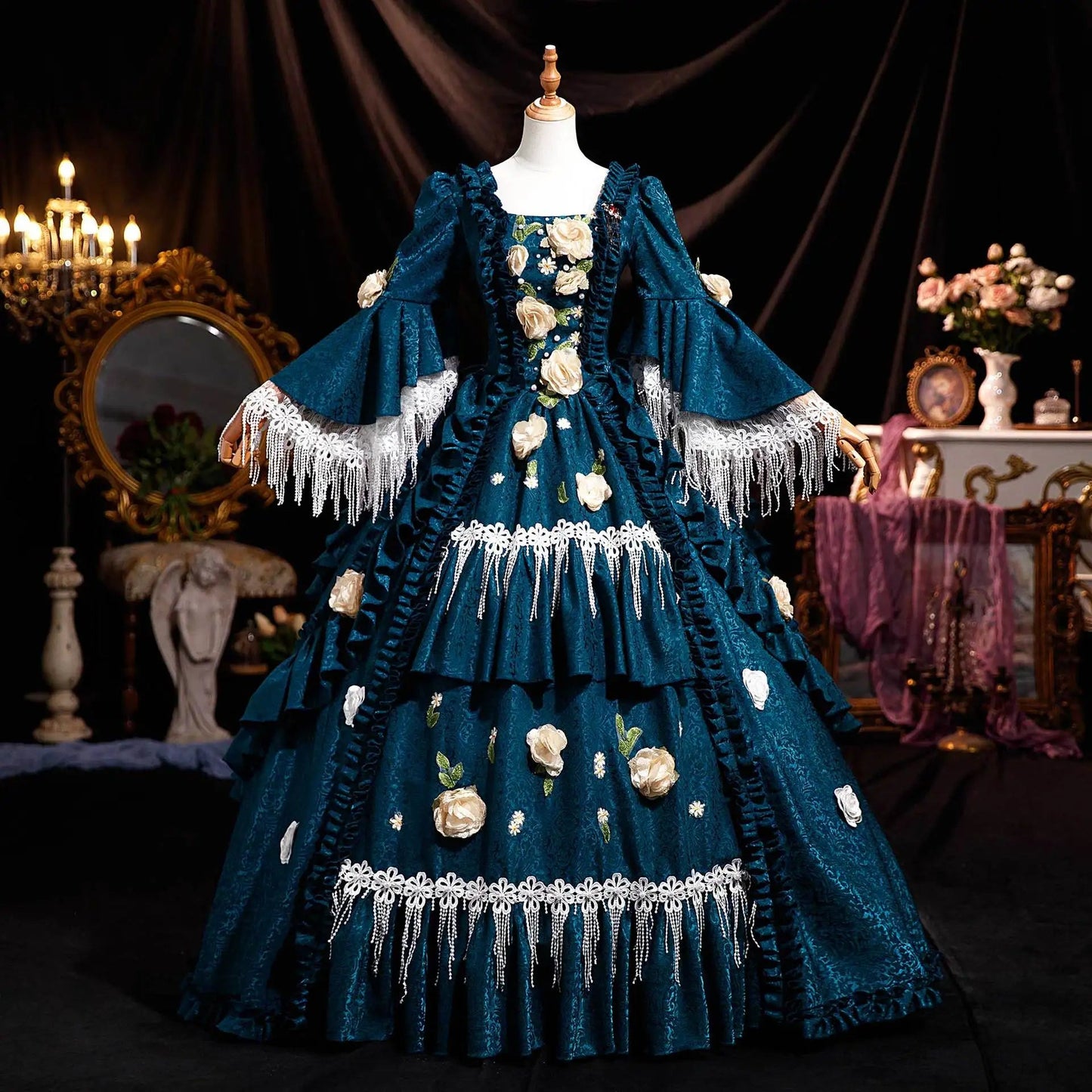 Luxury Temperament Forest Princess French Court Dress Celebrities Banquet Annual Meeting Victorian British Style Vestido De Gala - Avero