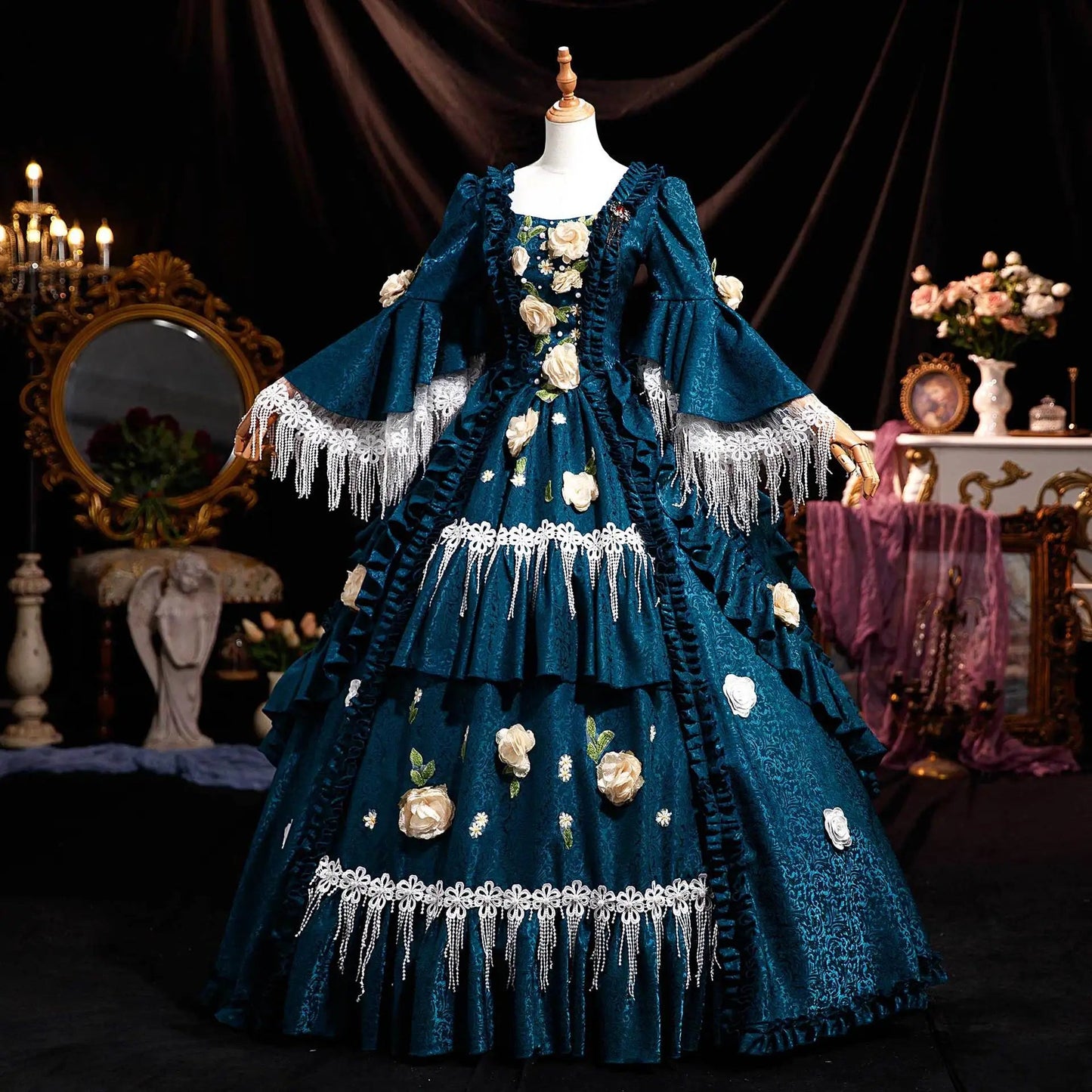 Luxury Temperament Forest Princess French Court Dress Celebrities Banquet Annual Meeting Victorian British Style Vestido De Gala - Avero