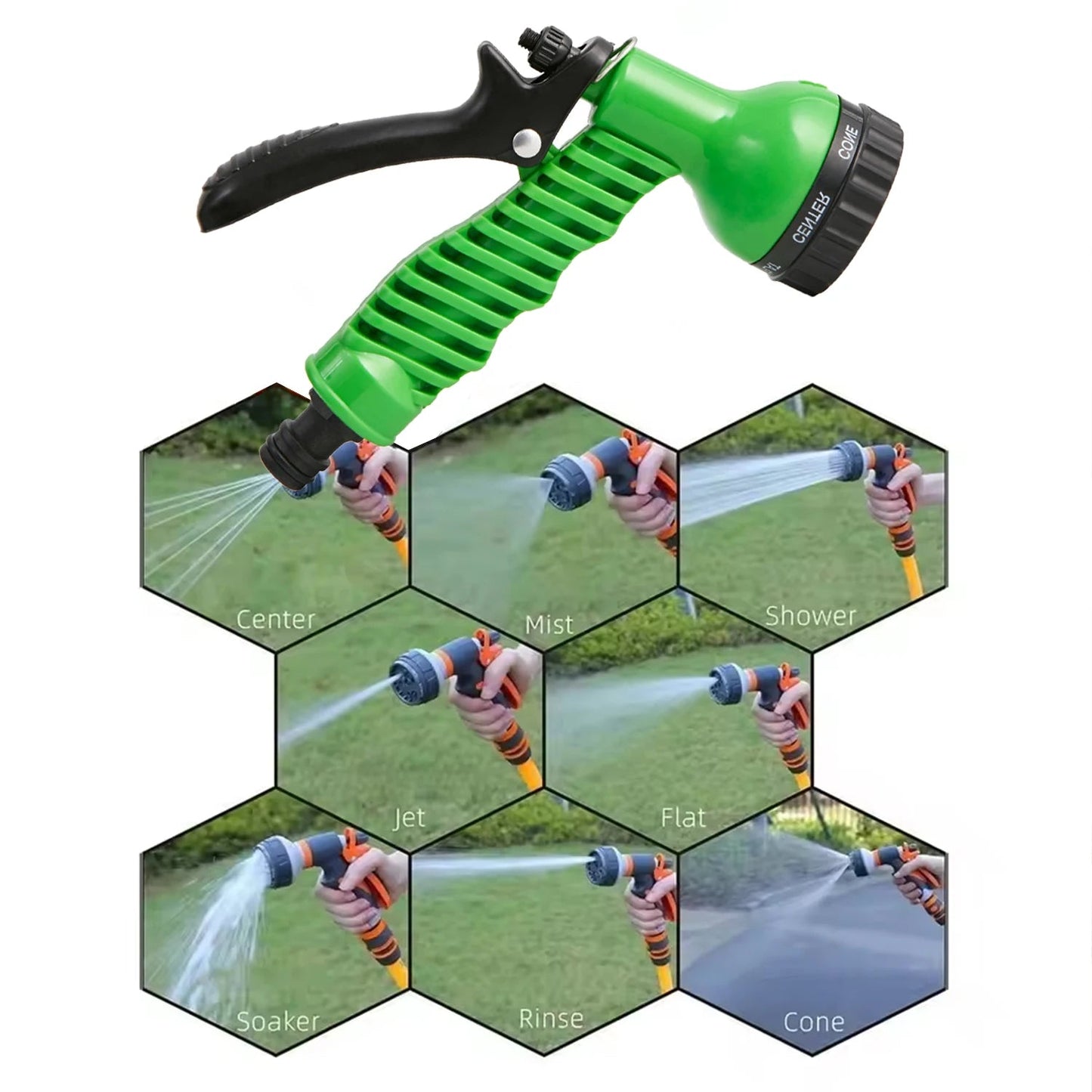 Many Pattern Garden Water Gun Hose Nozzle Mutifunctional Household Car Washing Yard Water Sprayer Pipe Tube Nozzle SprinkleTools - Avero