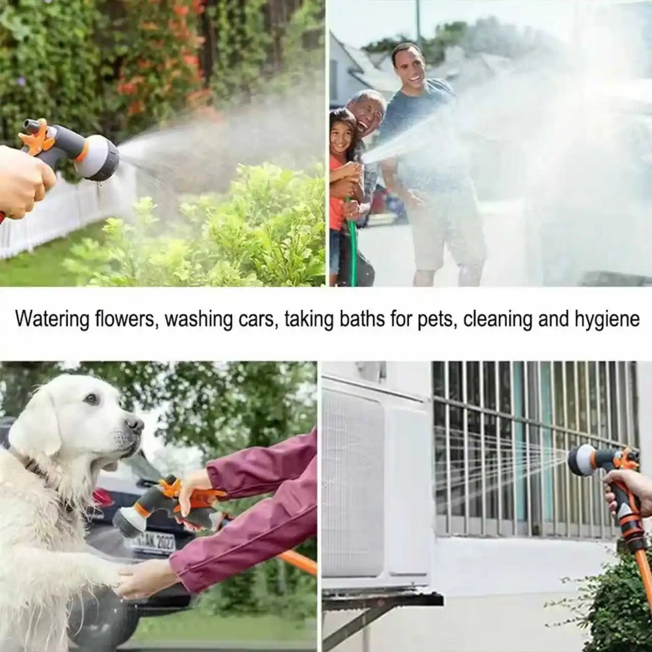 Many Pattern Garden Water Gun Hose Nozzle Mutifunctional Household Car Washing Yard Water Sprayer Pipe Tube Nozzle SprinkleTools - Avero