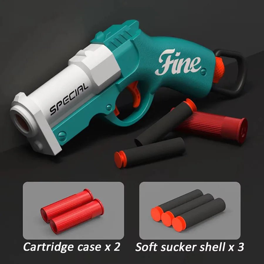 Mini S686 Shell Throwing Soft Bullet Launcher Toy Gun Airsoft Foam Bullet Blaster CS Outdoor Weapon Children Pistol - Avero