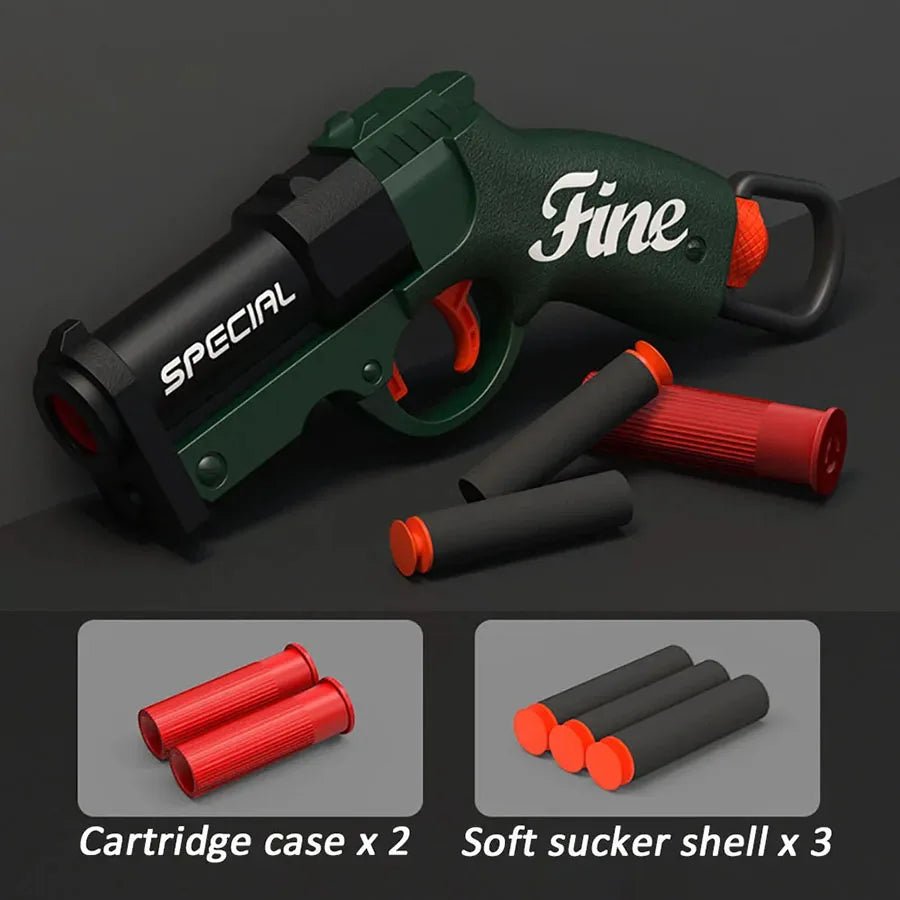Mini S686 Shell Throwing Soft Bullet Launcher Toy Gun Airsoft Foam Bullet Blaster CS Outdoor Weapon Children Pistol - Avero