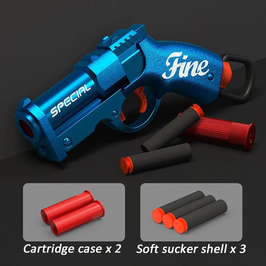 Mini S686 Shell Throwing Soft Bullet Launcher Toy Gun Airsoft Foam Bullet Blaster CS Outdoor Weapon Children Pistol - Avero