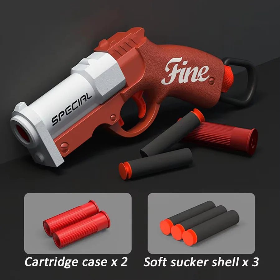 Mini S686 Shell Throwing Soft Bullet Launcher Toy Gun Airsoft Foam Bullet Blaster CS Outdoor Weapon Children Pistol - Avero