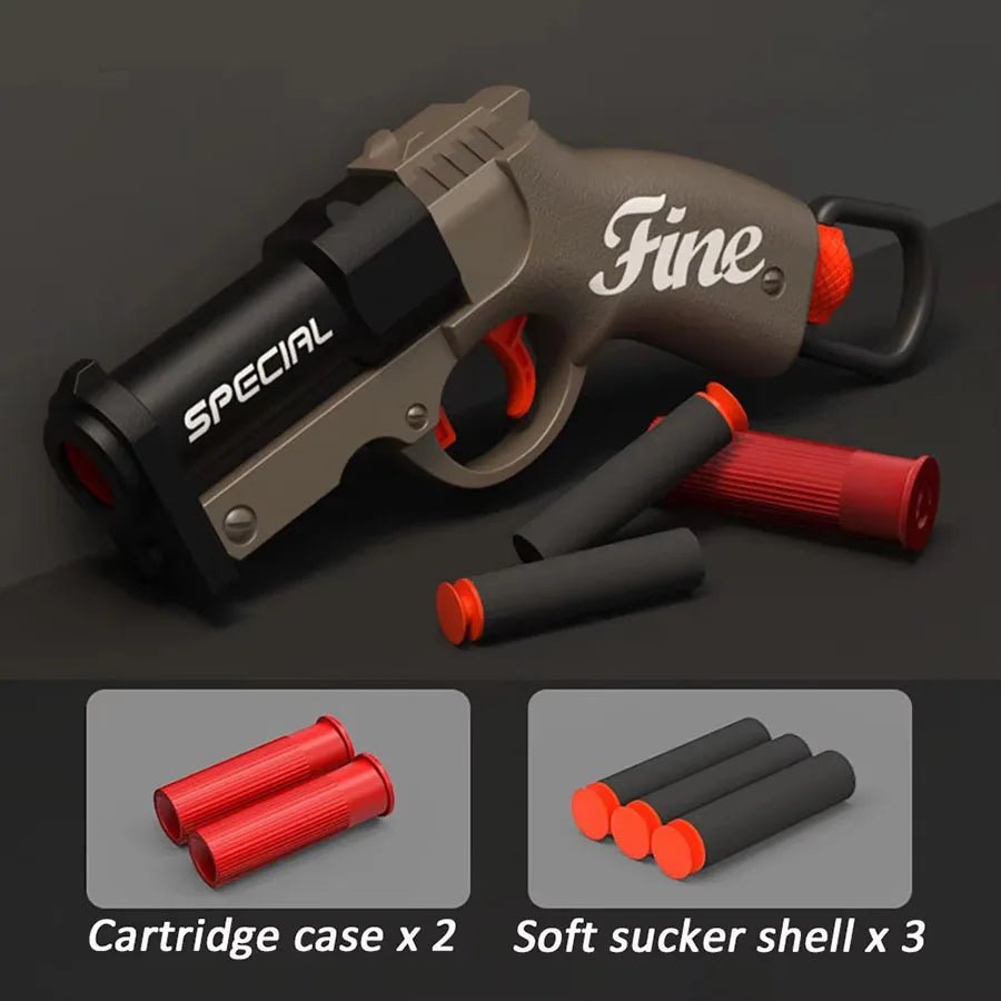 Mini S686 Shell Throwing Soft Bullet Launcher Toy Gun Airsoft Foam Bullet Blaster CS Outdoor Weapon Children Pistol - Avero
