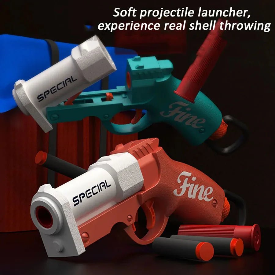 Mini S686 Shell Throwing Soft Bullet Launcher Toy Gun Airsoft Foam Bullet Blaster CS Outdoor Weapon Children Pistol - Avero