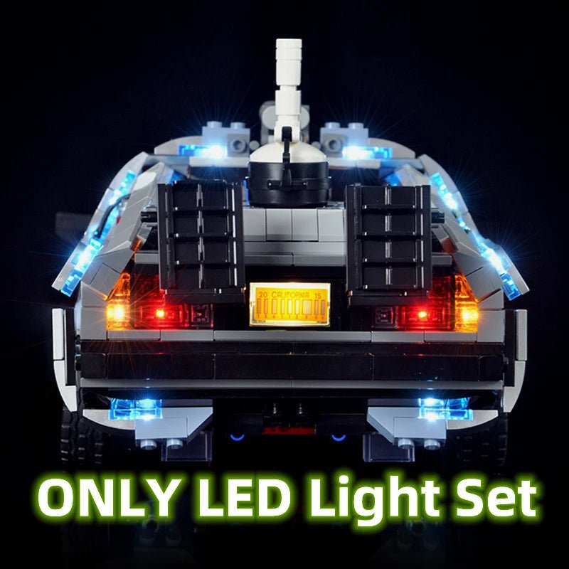MOC 110394 Display Stand LED Light Set For DeLorean DMC - 12 Back to the Future Compatible With LEGO 10300 Building Blocks Toys - Avero