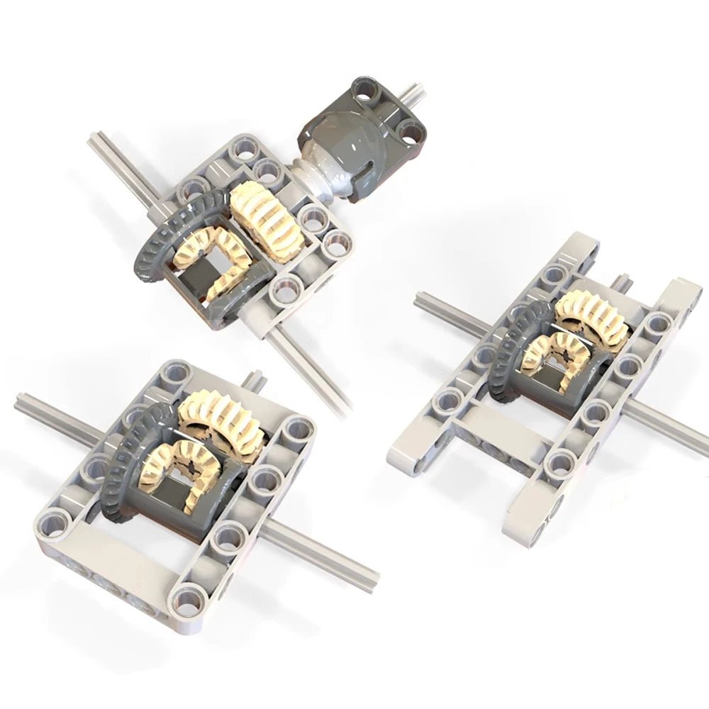 MOC Modified Differential Lock Compatible with Legoeds Building Block Gear 65413 65414 Gearbox Tech Hole Arm Beam for Car Model - Avero
