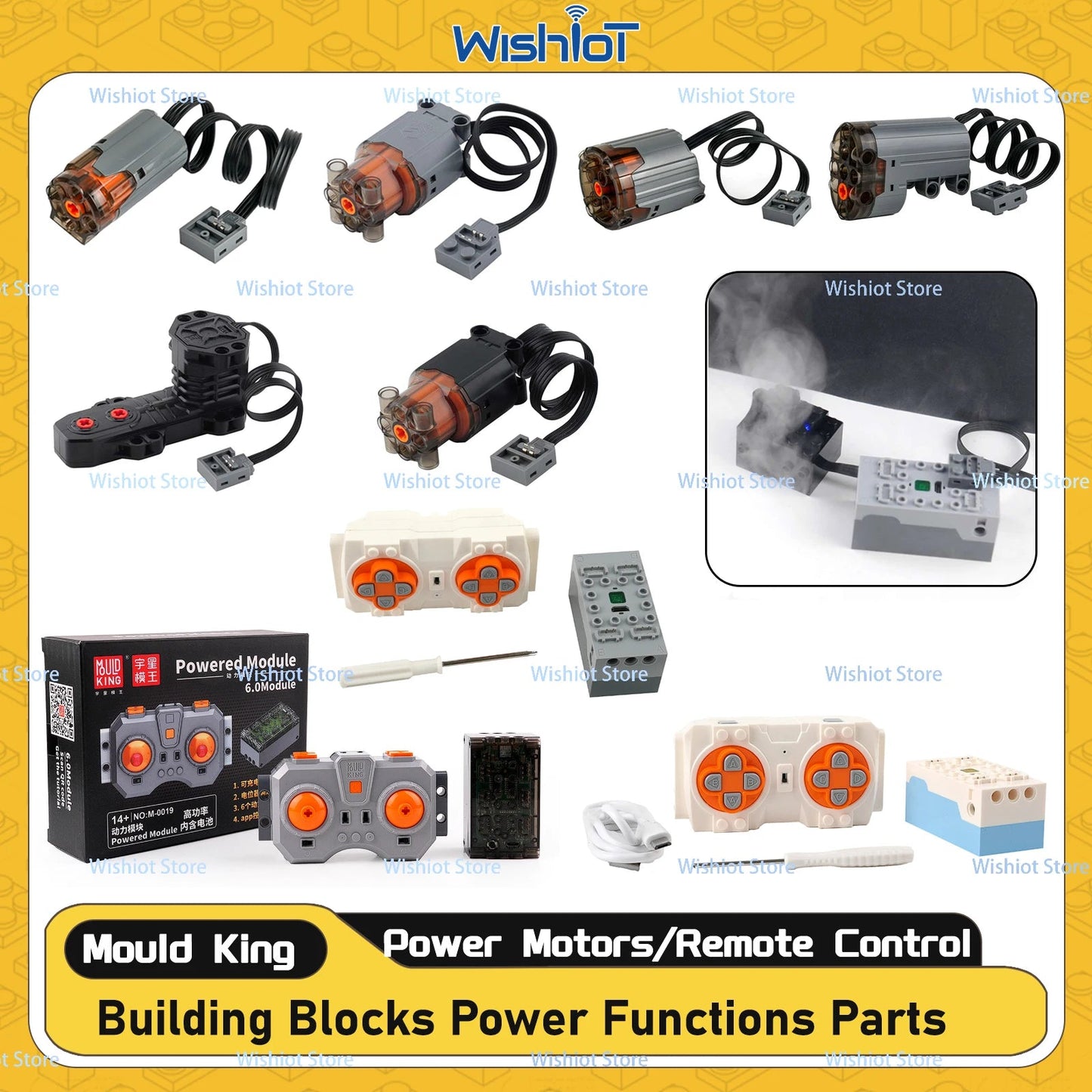 Mould King MOC Power Functions Technical Parts M L XL Servo Motor Electric Remote Control Battery Box Blocks Gift for Kids - Avero