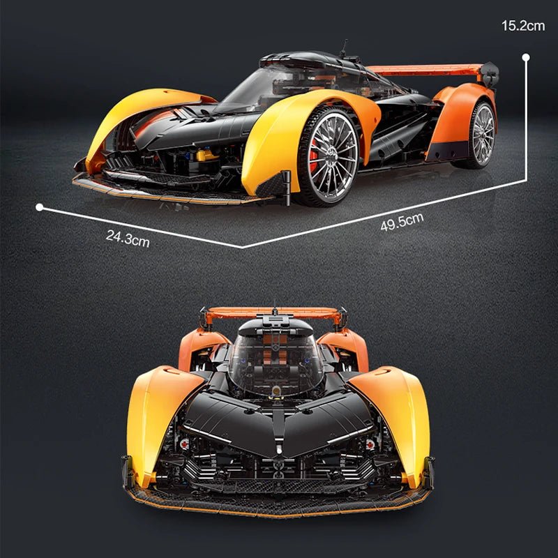 NEW 2135Pcs Technical 1:10 Solused GT Hyper Speed Car Building Blocks Assemble Bricks Racing Vehicle Toys Kids Christmas Gift - Avero