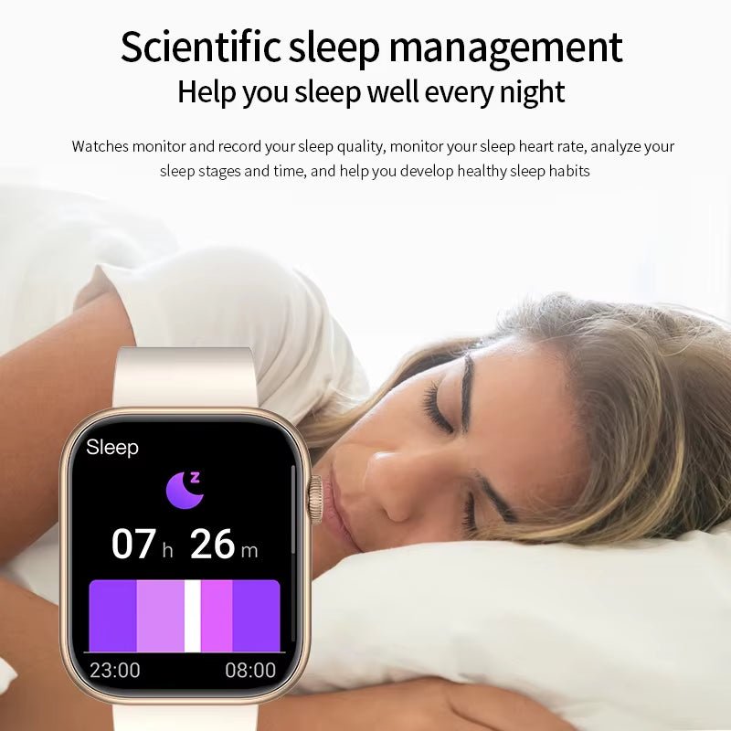 New Smart Watch 2025 Wireless Charging Smartwatch Bluetooth Calls Men Women Smartwatches Fitness Bracelet Custom Watch Face - Avero
