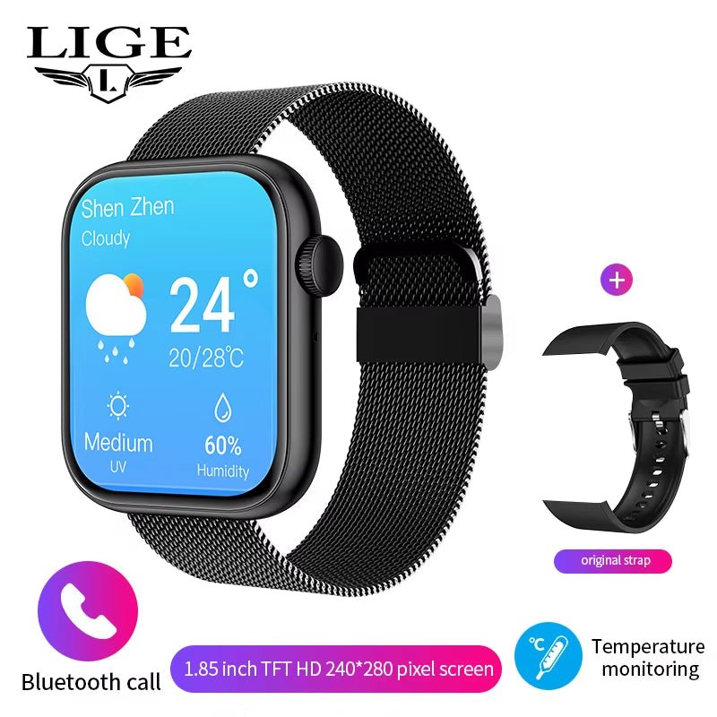 New Smart Watch 2025 Wireless Charging Smartwatch Bluetooth Calls Men Women Smartwatches Fitness Bracelet Custom Watch Face - Avero