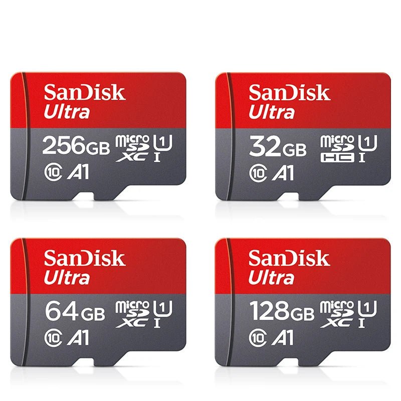 Original Sandisk Memory Card 256GB 128GB 64GB 32GB TF micro sd card Class 10 UHS - 1 flash card Memory Microsd for Samrtphone PC - Avero