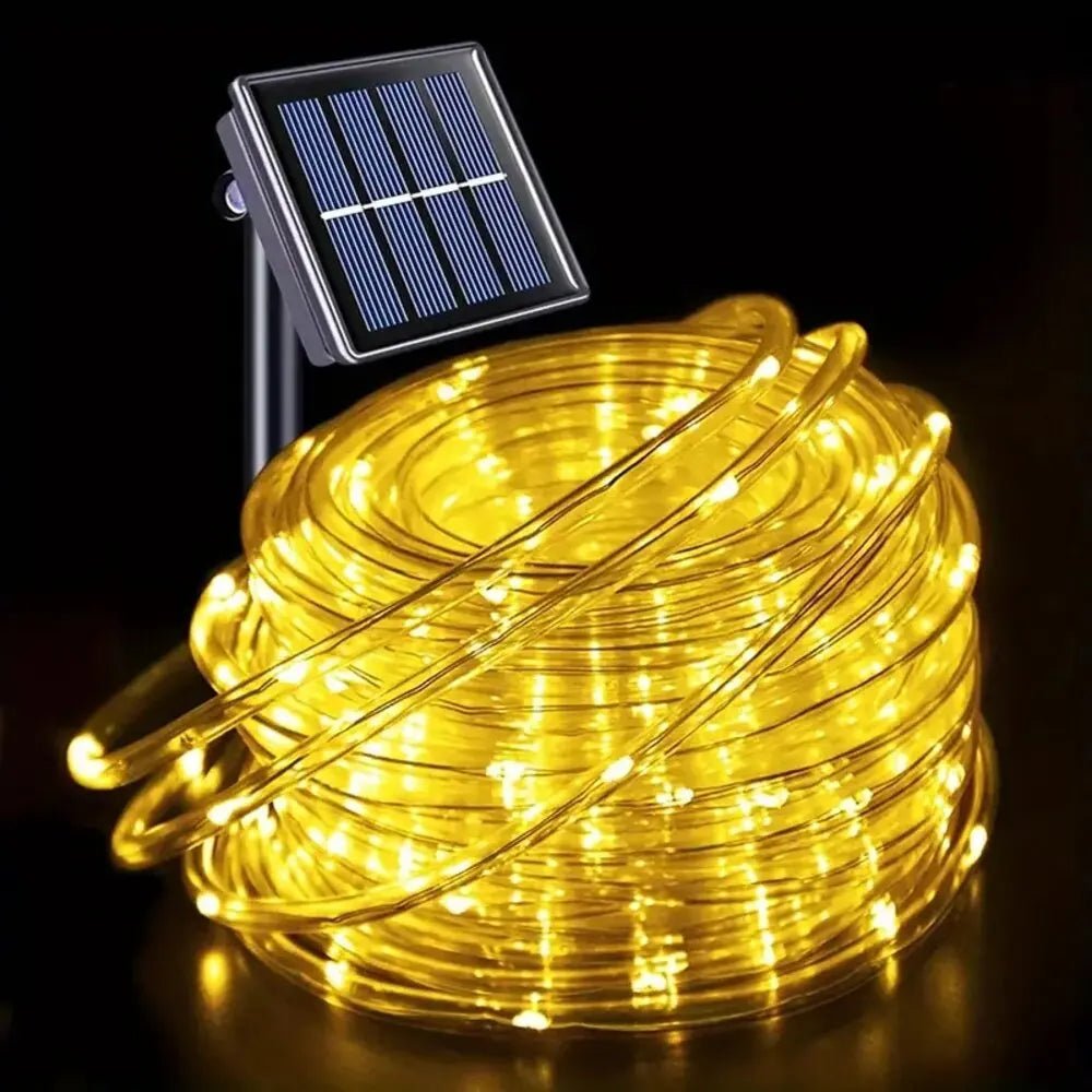 Outdoor Solar Tube Rope Led Light Garden Christmas Decoration Fairy String Light 32M/22M/12M/7M Outdoor Wedding Party Led Lamp - Avero