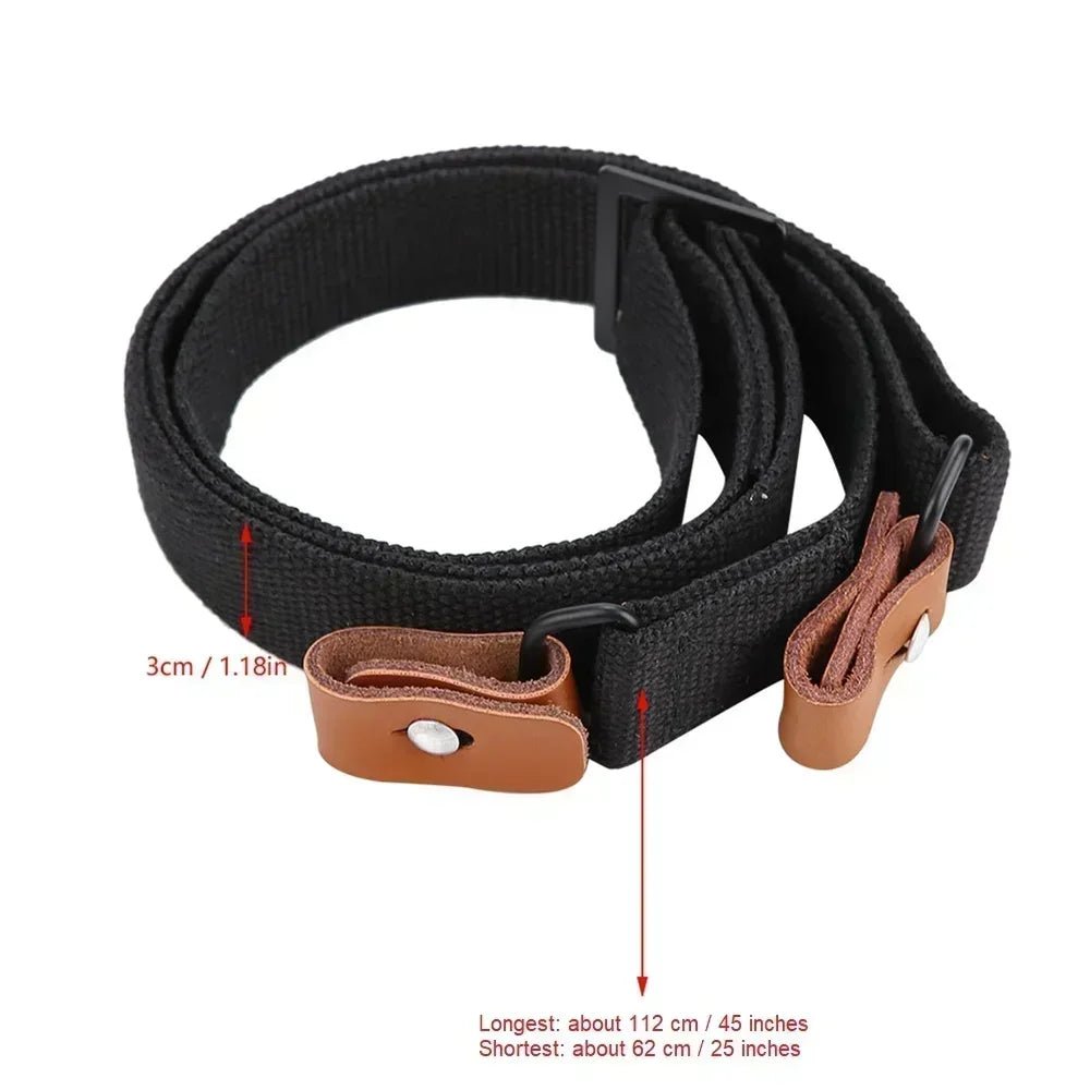 Outdoor Survival Belt Original Gun Sling Airsoft Hunting Shooting Adjustable Leather Two Point AK Rifle Strap Hunt Accessories - Avero
