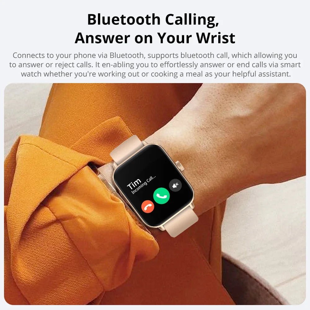 P81 Voice Calling Smart Watch Ultra 1.9 Inch Screen 24H Health Monitor 100+ Sports Modes, Bluetooth Smartwatch Men Women - Avero