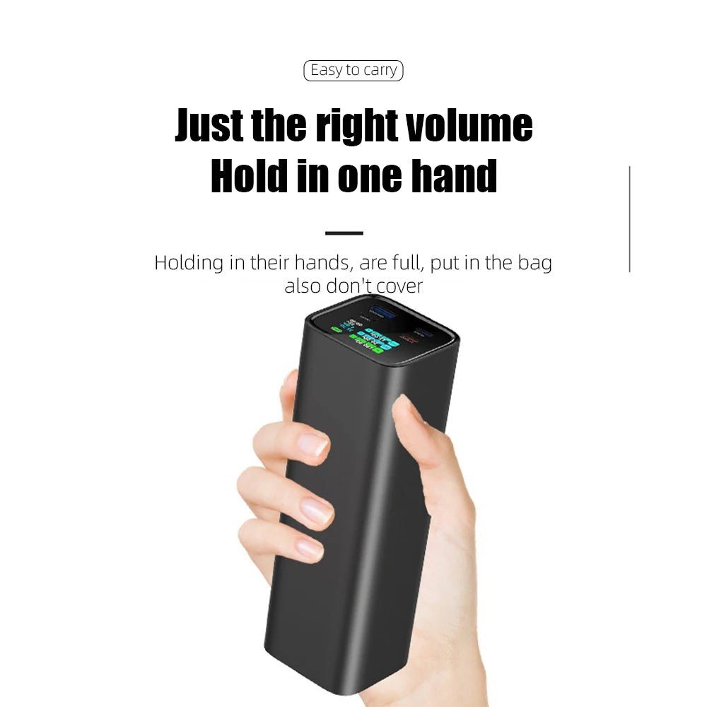 PD3.1 140W Power Bank 27000mah LCD TFT Color Screen 2C1A port Laptop Phone Drone Camera Portable Bidirectional Fast Charging - Avero