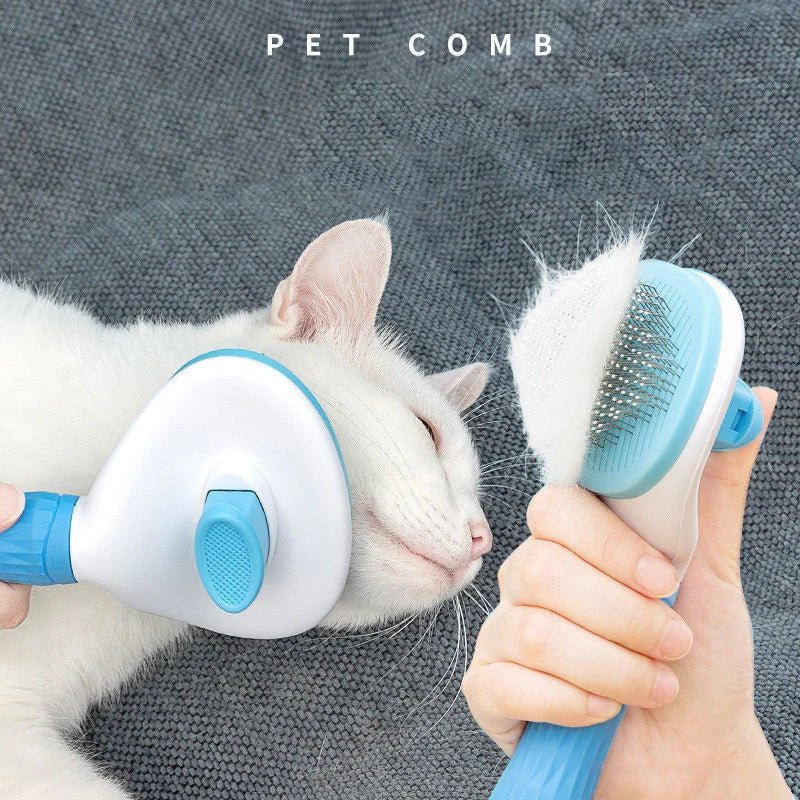 Pet Dog Hair Brush Cat Comb Grooming And Care Cat Brush Stainless Steel Comb For Long Hair Dogs Cleaning Pets Dogs Accessories - Avero