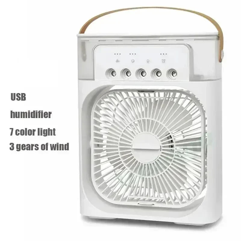 Portable 3 In 1 Fan AIr Conditioner Household Small Air Cooler LED Night Lights Humidifier Air Adjustment Home Fans Dropshipping - Avero