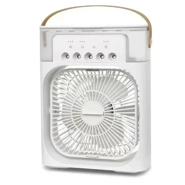Portable Humidifier Fan Air Conditioners USB Electric Fan LED Night Light Water Mist Fun 3 In 1 Air Cooler Humidifie For Home - Avero