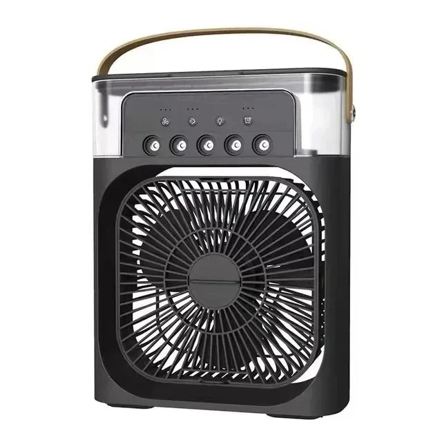 Portable Humidifier Fan Air Conditioners USB Electric Fan LED Night Light Water Mist Fun 3 In 1 Air Cooler Humidifie For Home - Avero