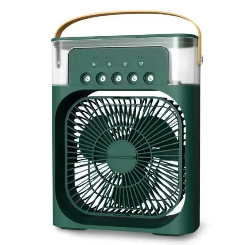 Portable Humidifier Fan Air Conditioners USB Electric Fan LED Night Light Water Mist Fun 3 In 1 Air Cooler Humidifie For Home - Avero