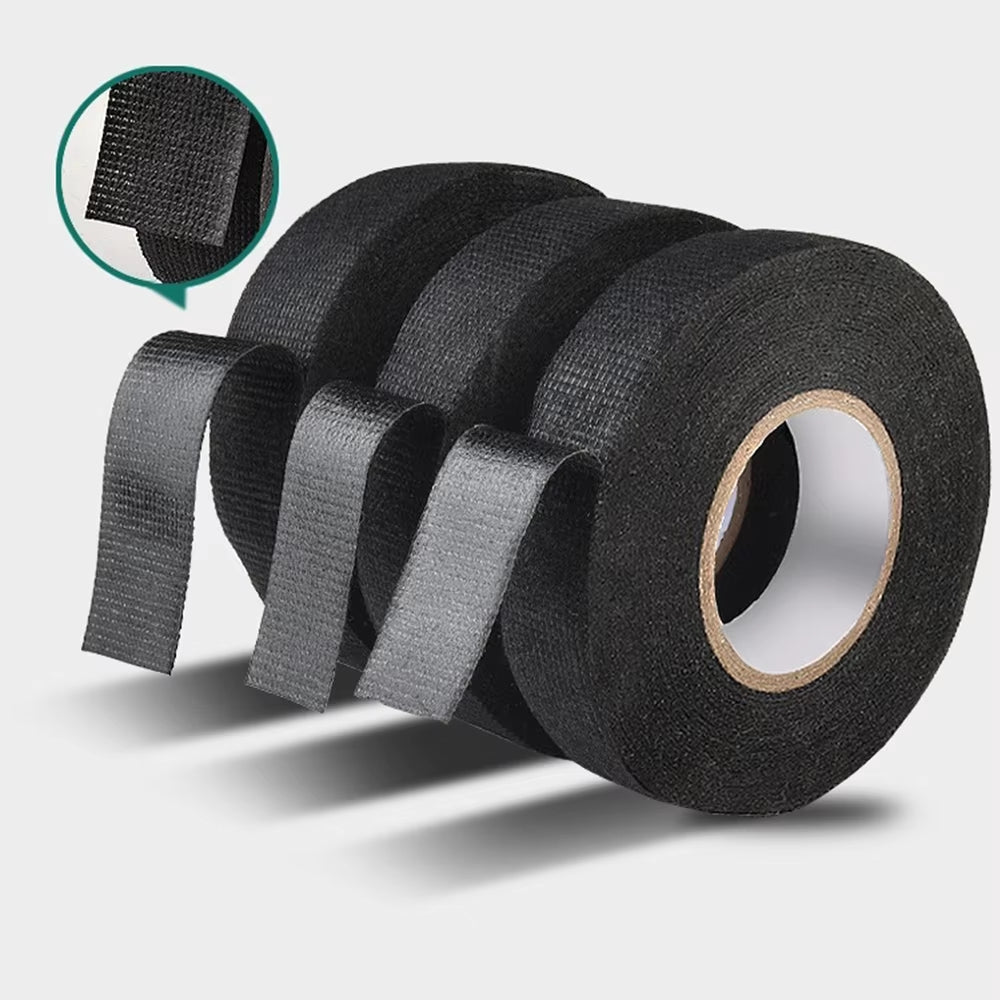 Premium Heat - Resistant Electrical Tape Bundle - Waterproof Fabric Cloth Wrap for Auto Wiring & Cable Organization - Avero