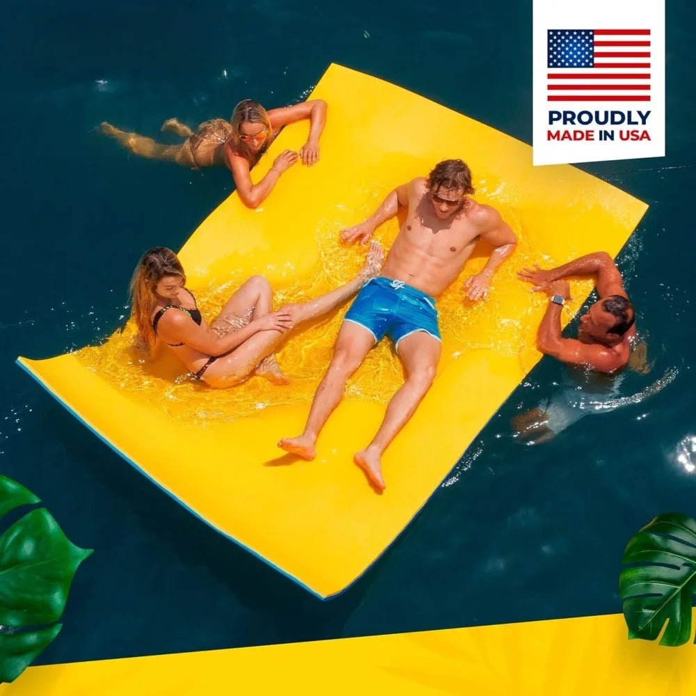 Premium Made in USA Lily Pad (9x6, 12x6 & 18x6 ft) Floating Mat for Lakes and Pools - Great for The Lake, Pool - Avero
