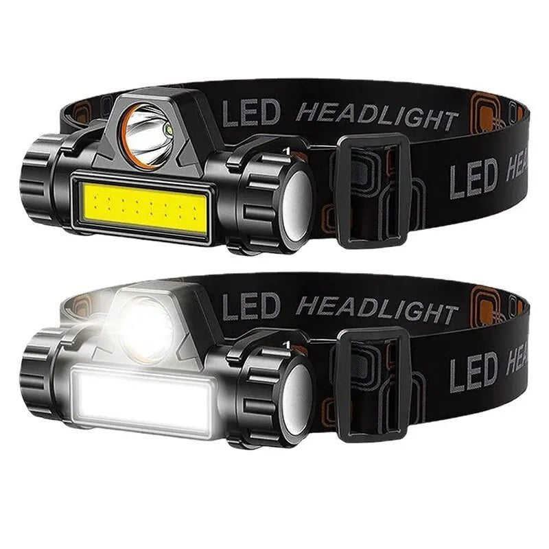 Rechargeable COB LED USB Headlamp Strong Magnetic Powerful Headlight Super Bright Waterproof Head Torch For Outdoor Fishing - Avero