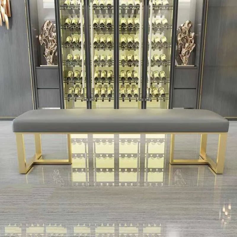 Restaurant Big Size Step Stool Vanity Chair Designer Hotel Luxury Individual Nordic Foot Stool Accent Muebles Terrace Furniture - Avero