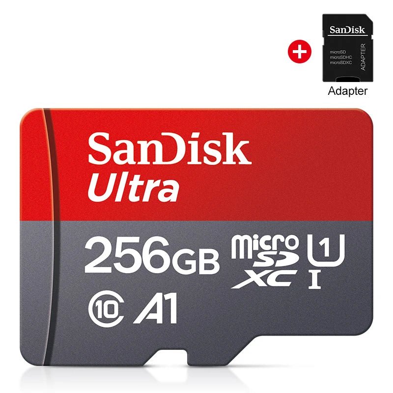 SanDisk Micro SD Memory Ultra TF Flash Card A1 V10 C10 U1 32GB 64G 128G 256G for Camera Phone Nintendo Switch Tablet Drone - Avero