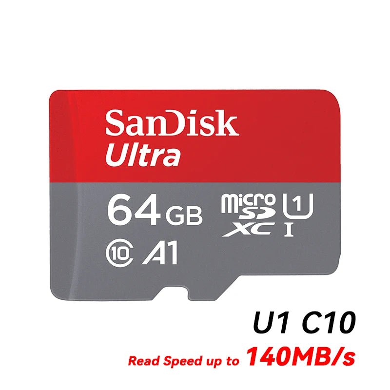 SanDisk Micro SD Memory Ultra TF Flash Card A1 V10 C10 U1 32GB 64G 128G 256G for Camera Phone Nintendo Switch Tablet Drone - Avero